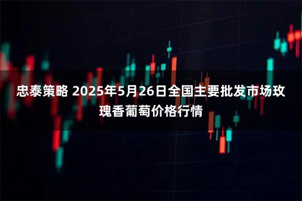 忠泰策略 2025年5月26日全国主要批发市场玫瑰香葡萄价格行情